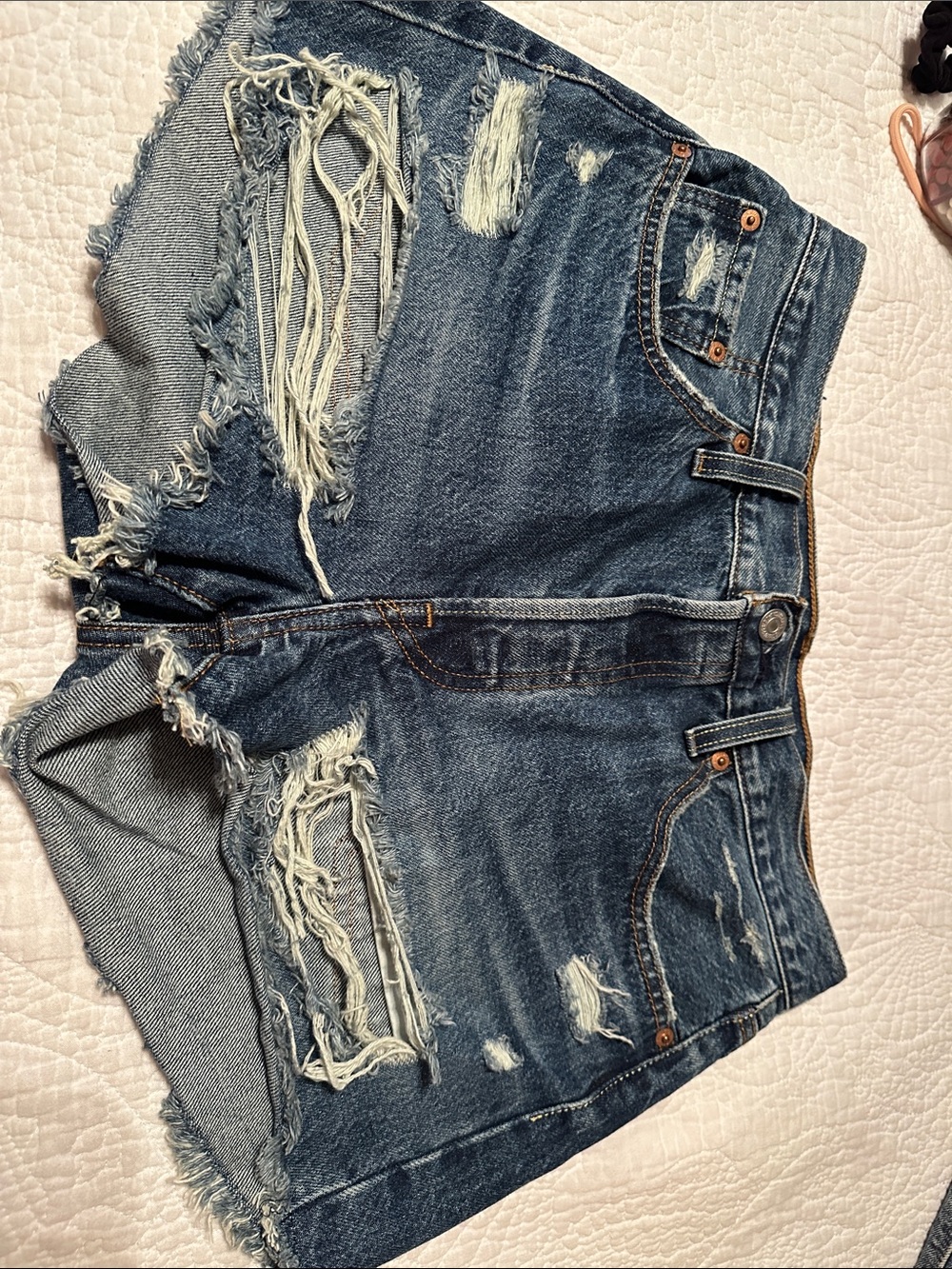Levi's 501® Indigo Blue Denim Jeans shorts Sz 29
